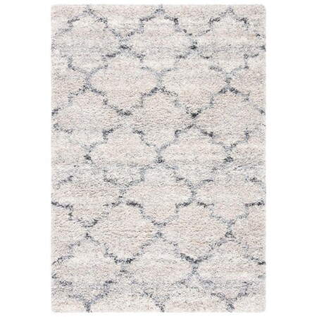 Safavieh 3 x 5 ft. Fontana Shag 800 Rectangle Area Rug, Grey & Ivory FNT888F-3